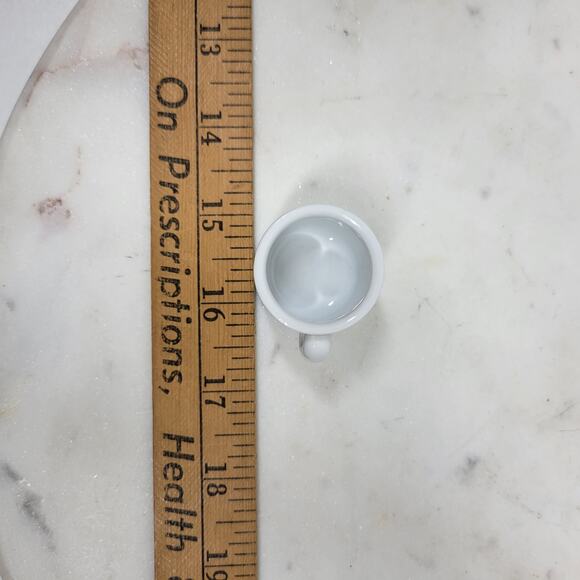 VTG Miniature Ceramic Safari Zoo Elephant Giraffes Mug Cup Collectible 1.25" - Picture 7 of 14